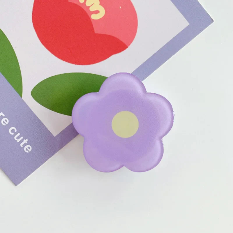 Soporte para anillo de teléfono de flores de dibujos animados 🌼 - ¡Bonito, práctico y seguro!