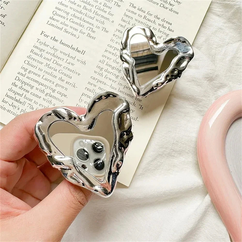 Silver Heart Grip Tok - Un toque de elegancia y funcionalidad 💖✨