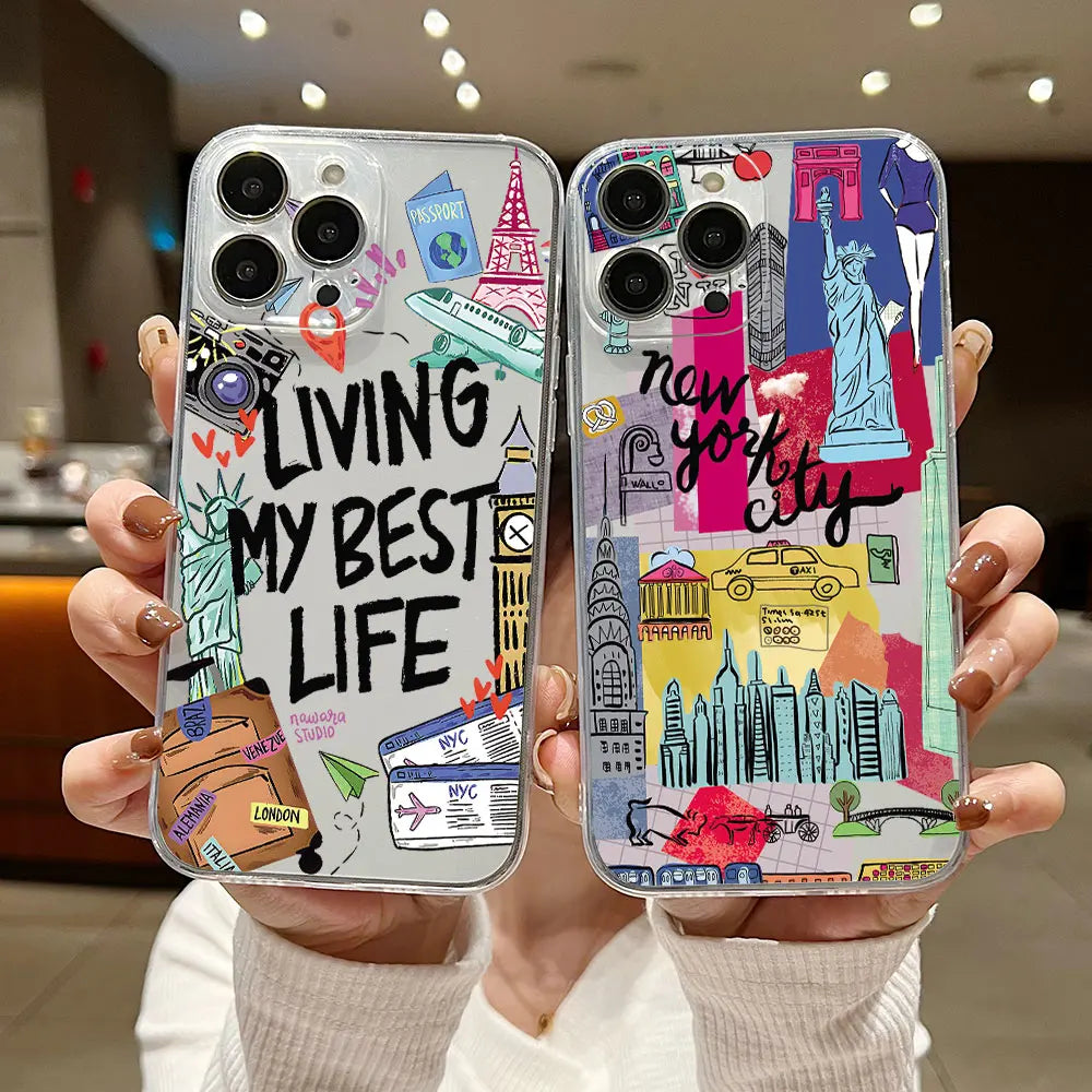 Funda para teléfono Travel Life ✈️🌍