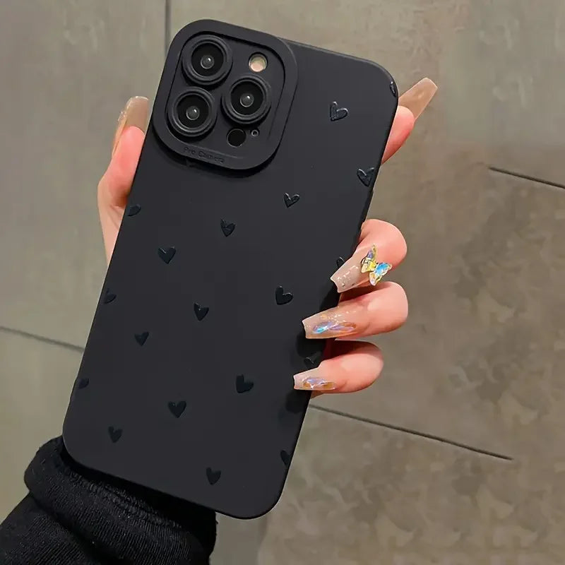 Funda para teléfono con estampado Loving 💌 - ¡Bonita, suave y protectora!