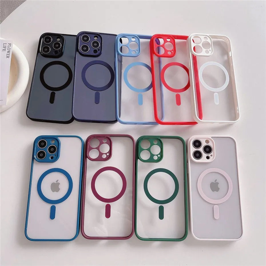 Funda MagSafe magnética de lujo ⚡