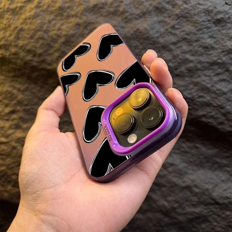 Estuche de electroplaca de corazón de amor de lujo 💖