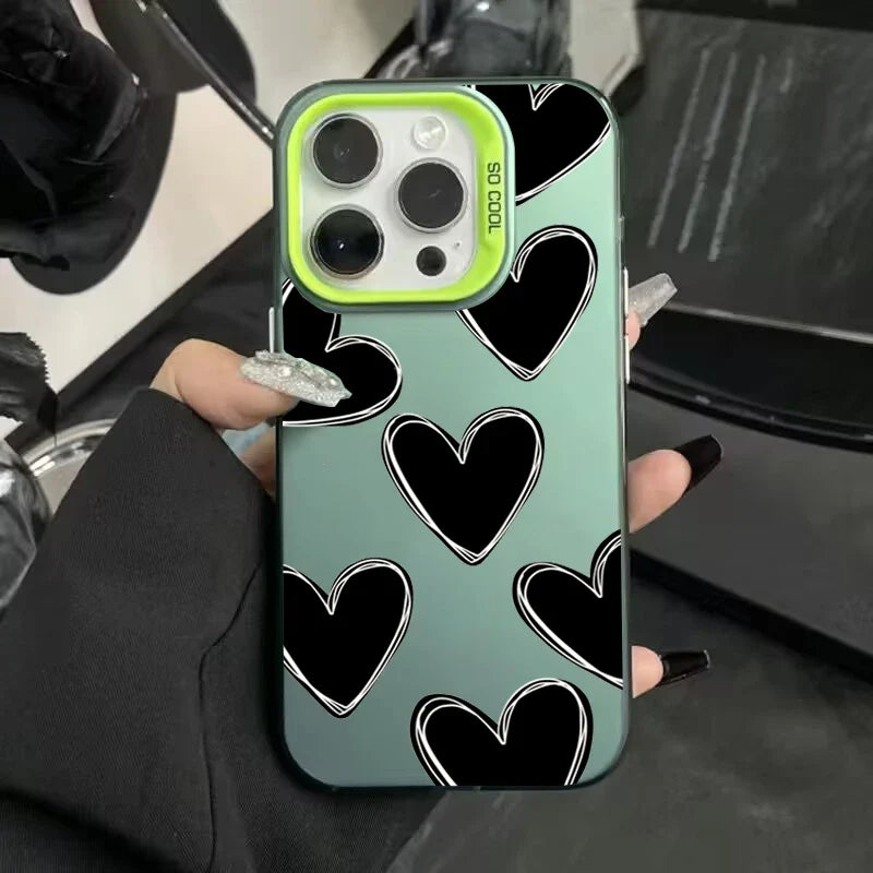 Estuche de electroplaca de corazón de amor de lujo 💖