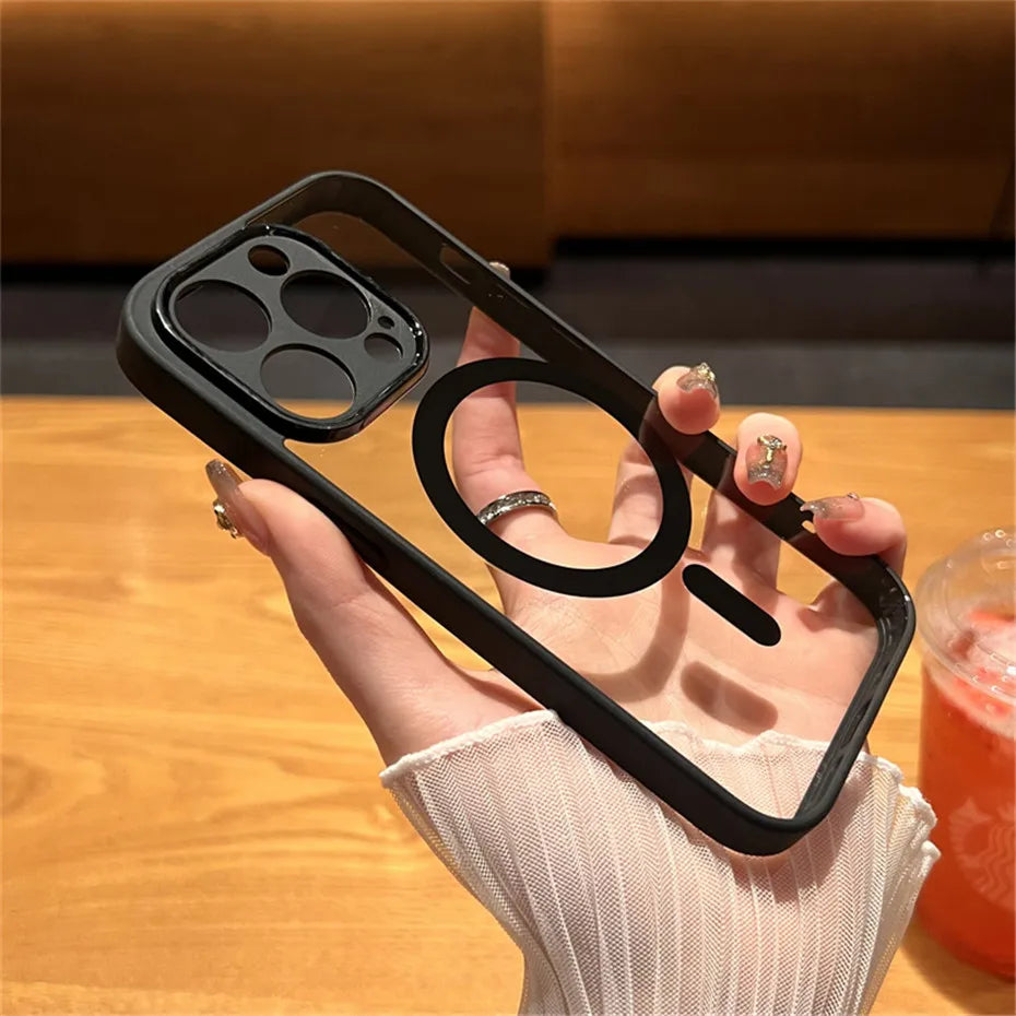 Funda MagSafe magnética de lujo ⚡