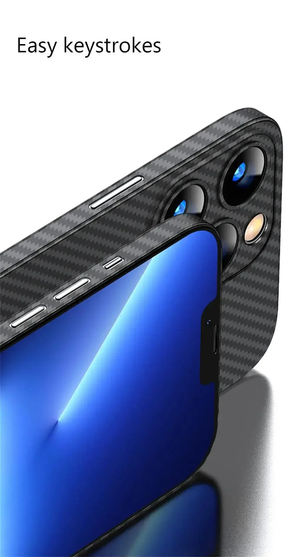 Funda mate de fibra de carbono ultrafina de lujo 🔳