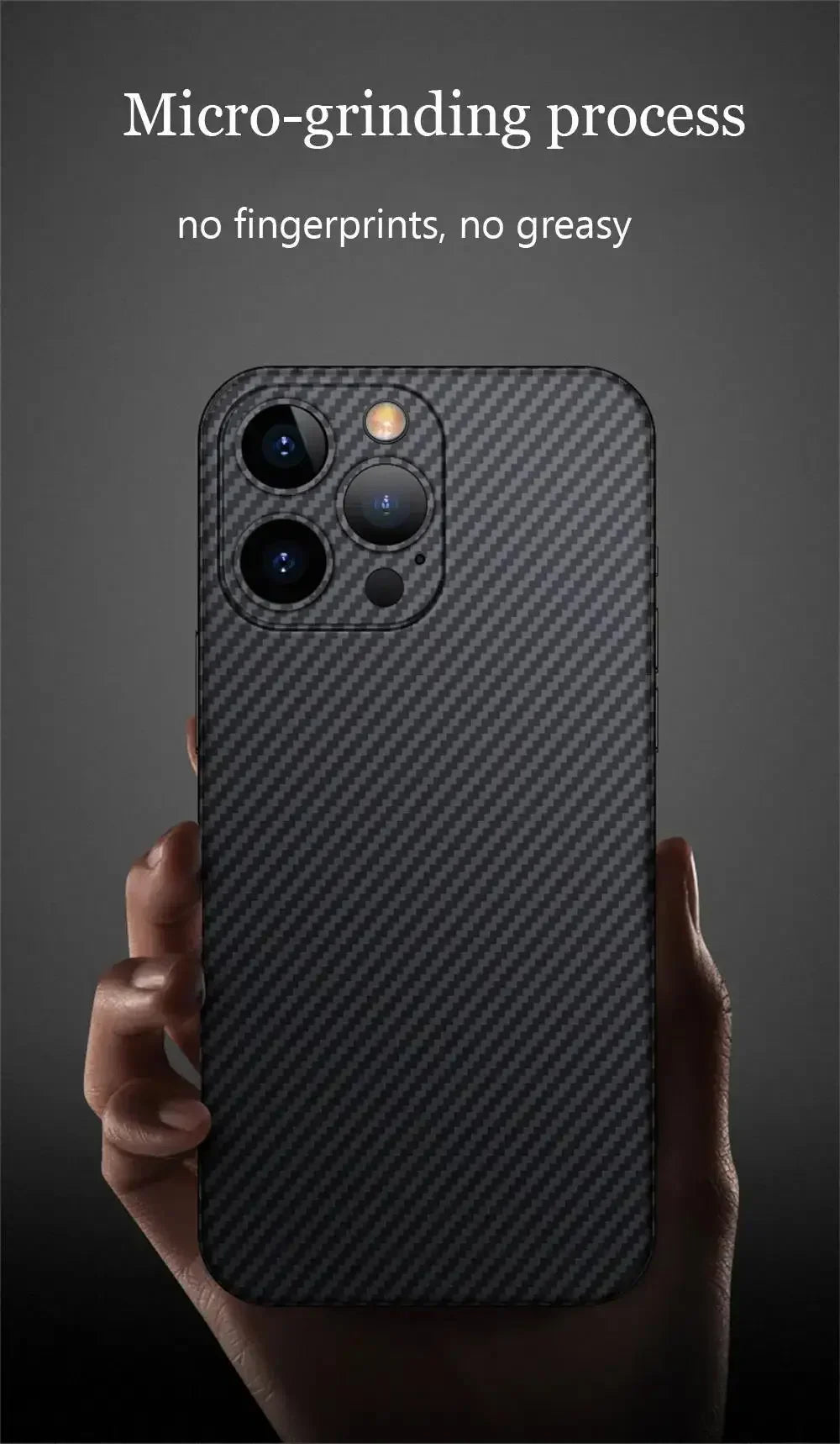 Funda mate de fibra de carbono ultrafina de lujo 🔳