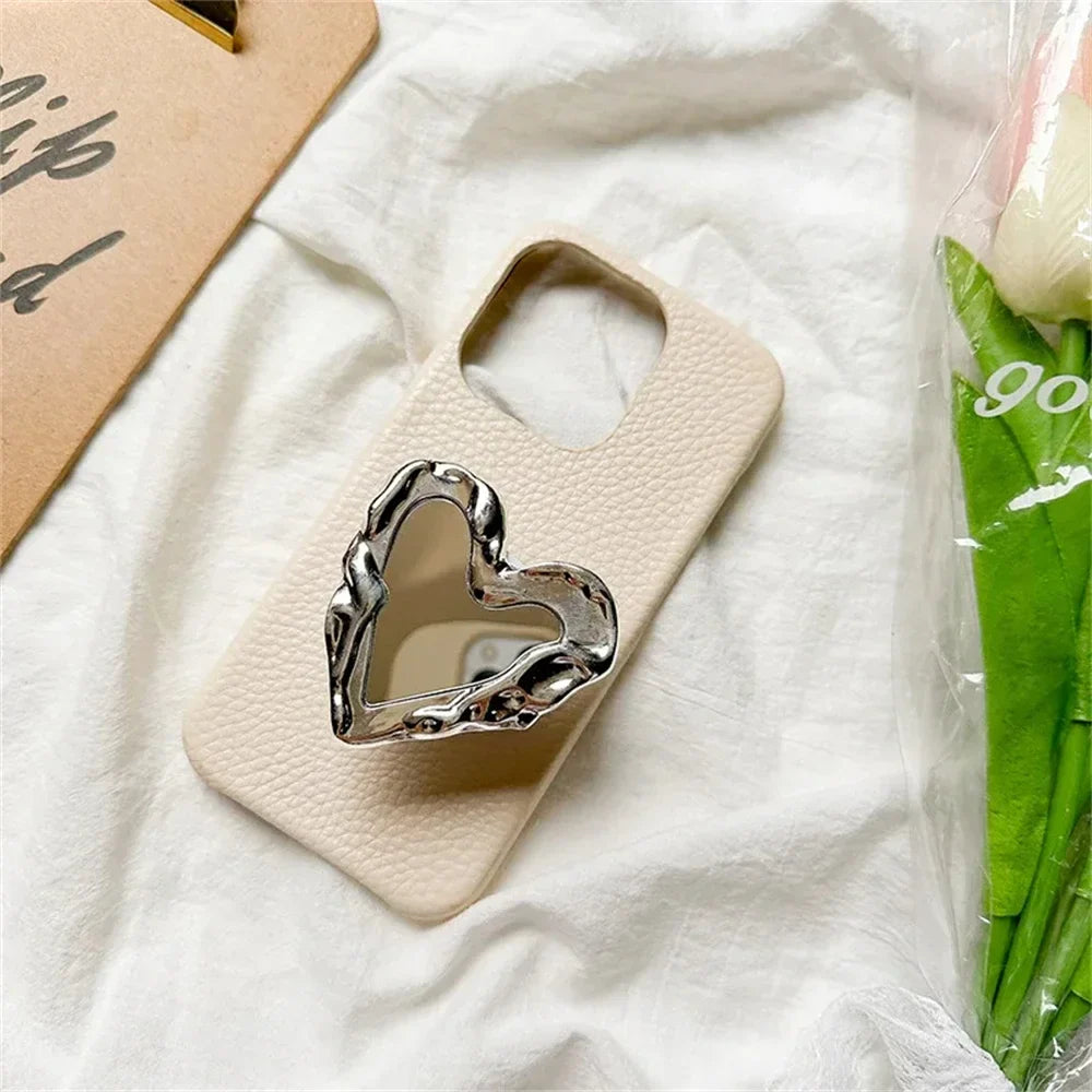 Silver Heart Grip Tok - Un toque de elegancia y funcionalidad 💖✨
