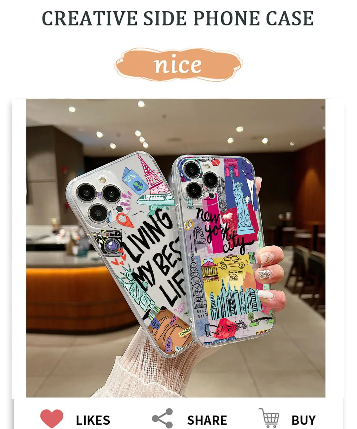 Funda para teléfono Travel Life ✈️🌍