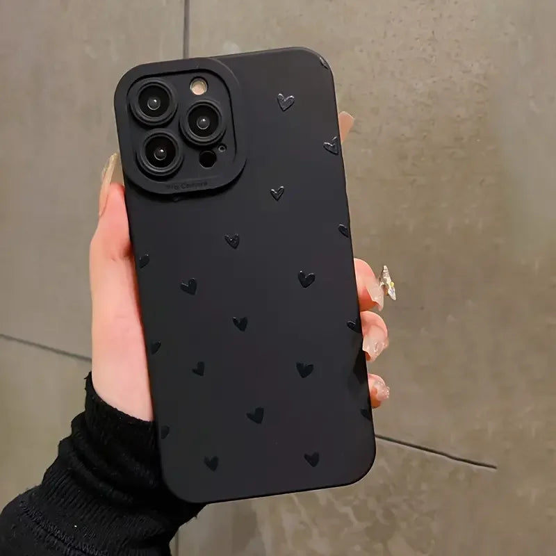 Funda para teléfono con estampado Loving 💌 - ¡Bonita, suave y protectora!