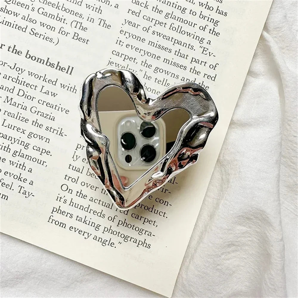 Silver Heart Grip Tok - Un toque de elegancia y funcionalidad 💖✨