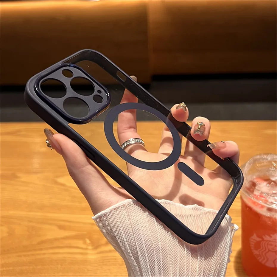 Funda MagSafe magnética de lujo ⚡