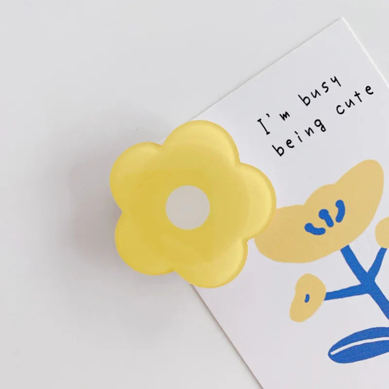 Soporte para anillo de teléfono de flores de dibujos animados 🌼 - ¡Bonito, práctico y seguro!
