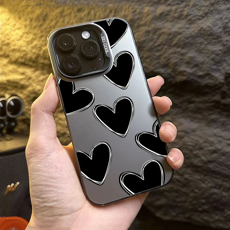 Estuche de electroplaca de corazón de amor de lujo 💖