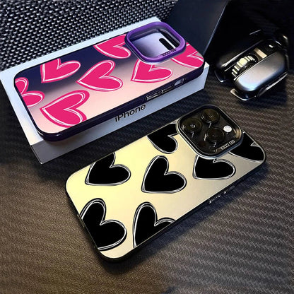 Estuche de electroplaca de corazón de amor de lujo 💖
