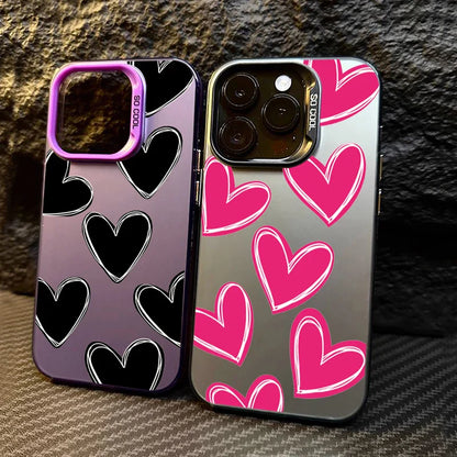 Estuche de electroplaca de corazón de amor de lujo 💖