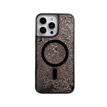 Funda Para Teléfono Con Purpurina MagSafe De Arenas Brillantes ✨