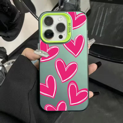 Estuche de electroplaca de corazón de amor de lujo 💖