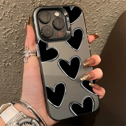 Estuche de electroplaca de corazón de amor de lujo 💖