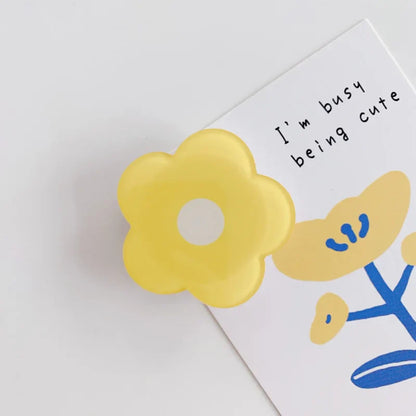 Soporte para anillo de teléfono de flores de dibujos animados 🌼 - ¡Bonito, práctico y seguro!