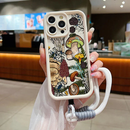 Funda de cordón de silicona de hongo colorido 🍄 - ¡Bonito, suave y seguro!